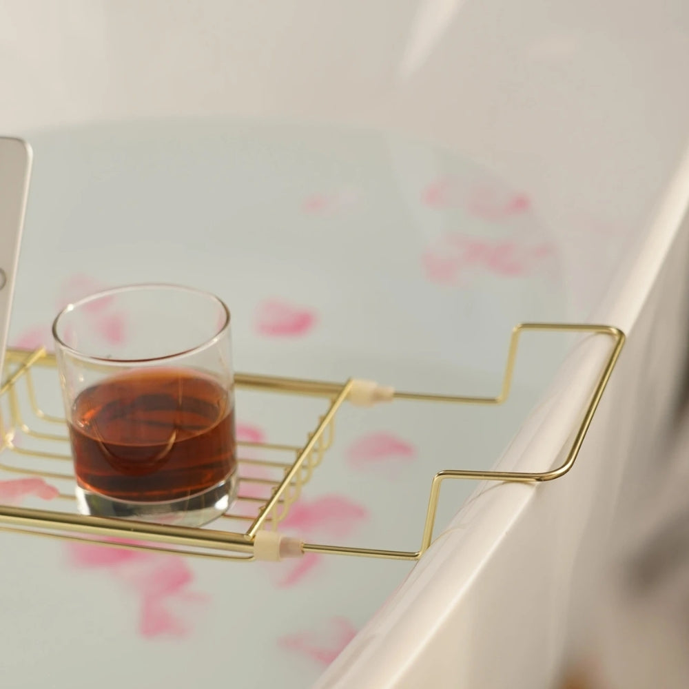 BowLift | Adjustable Stainless Steel Bathtub Caddy Tray