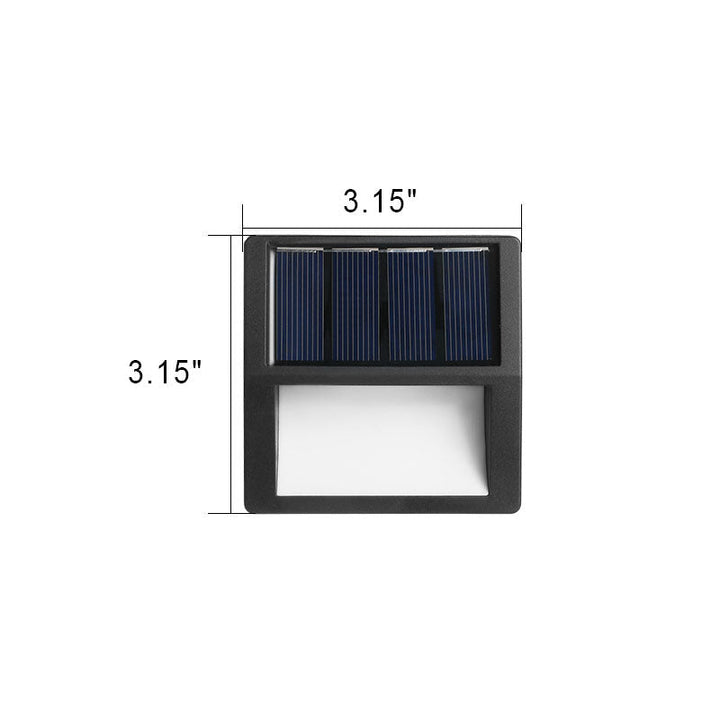 Outdoor Solar Round Square LED Waterproof Patio Step Light | Bowlift