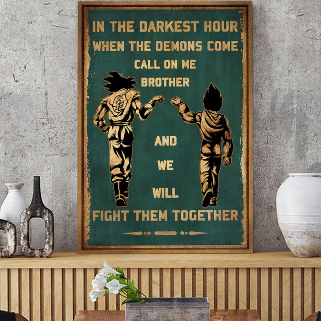 Brotherhood Strength Canvas Wall Art | Bowlift