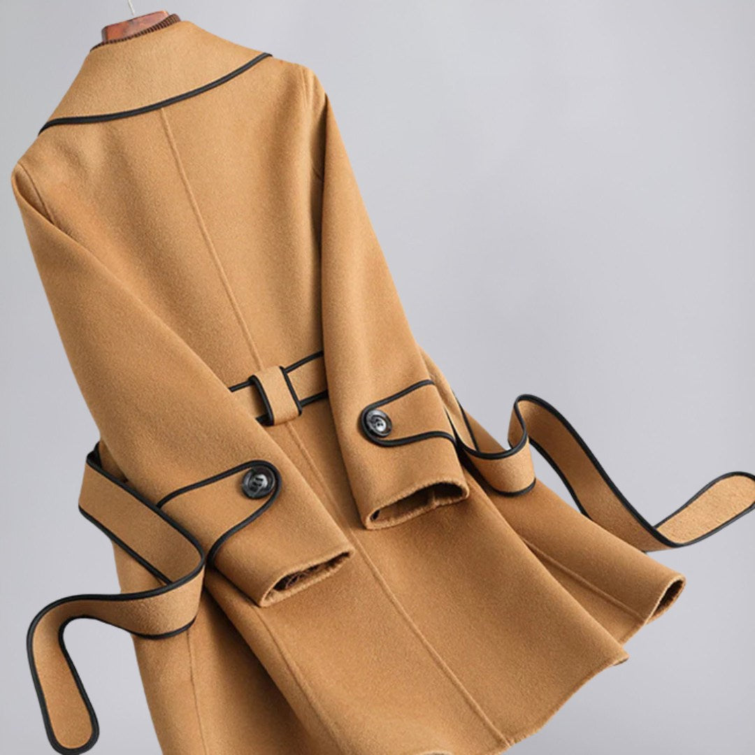 Lightweight Trench Coat with Tailored Fit and Soft-Touch Finish