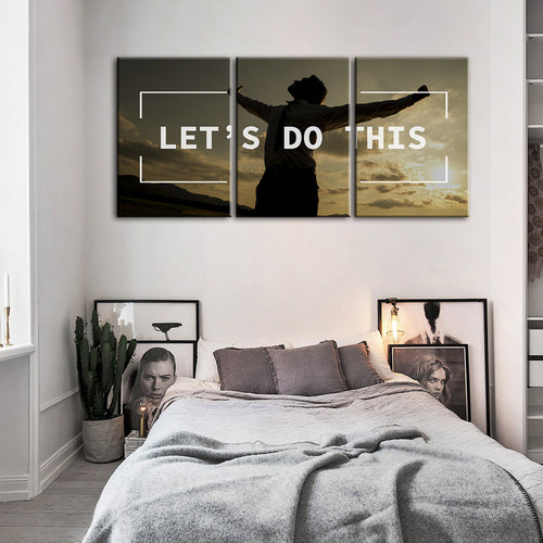 Let's Do This 3 Piece - Canvas Wall Art Painting | Bowlift