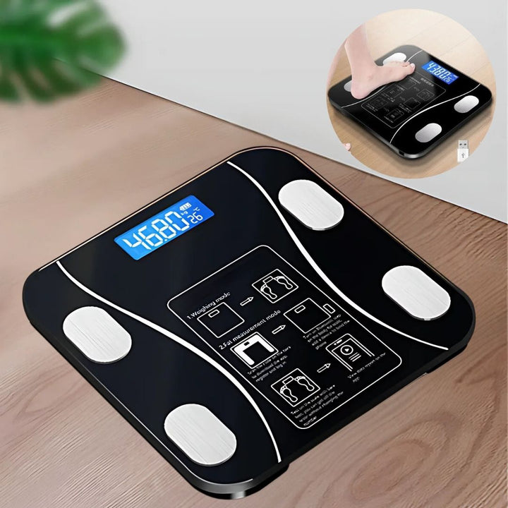 BodyMetrics Smart Body Composition Scale | BMI Fat Scale - Measures Weight - Calculates Body Fat - Tracks Fitness Bowlift