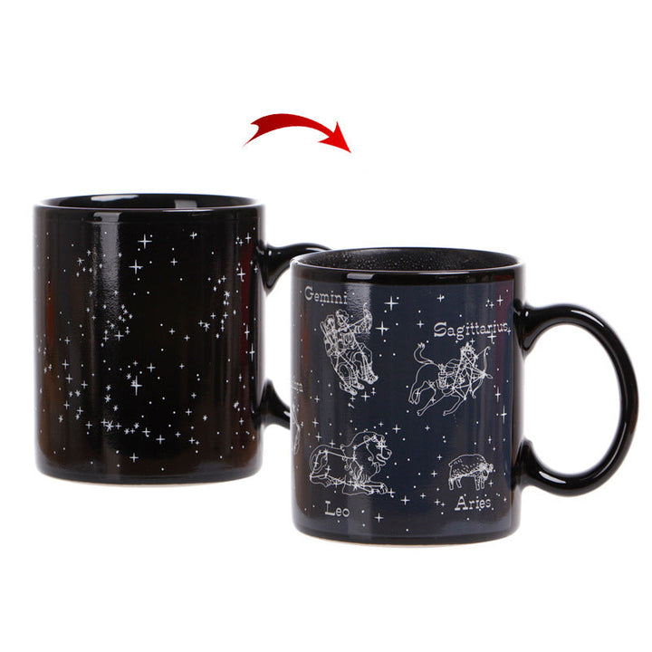 Heat-sensitive temperature-change Starry Mug | Bowlift