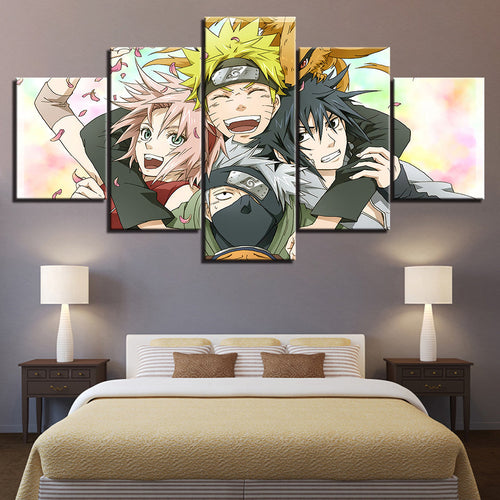 Anime Friends - Canvas Wall Art Painting | Bowlift