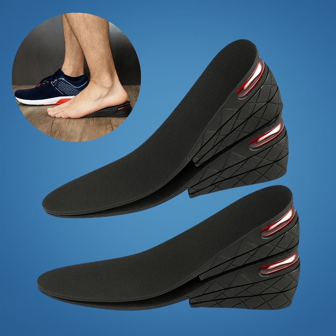 Heelsure | Heel Lift Insoles – Adjustable Height Boost – Breathable Cushioned Gel – Discreet Comfort for Work, Sport or Daily Wear Bowlift