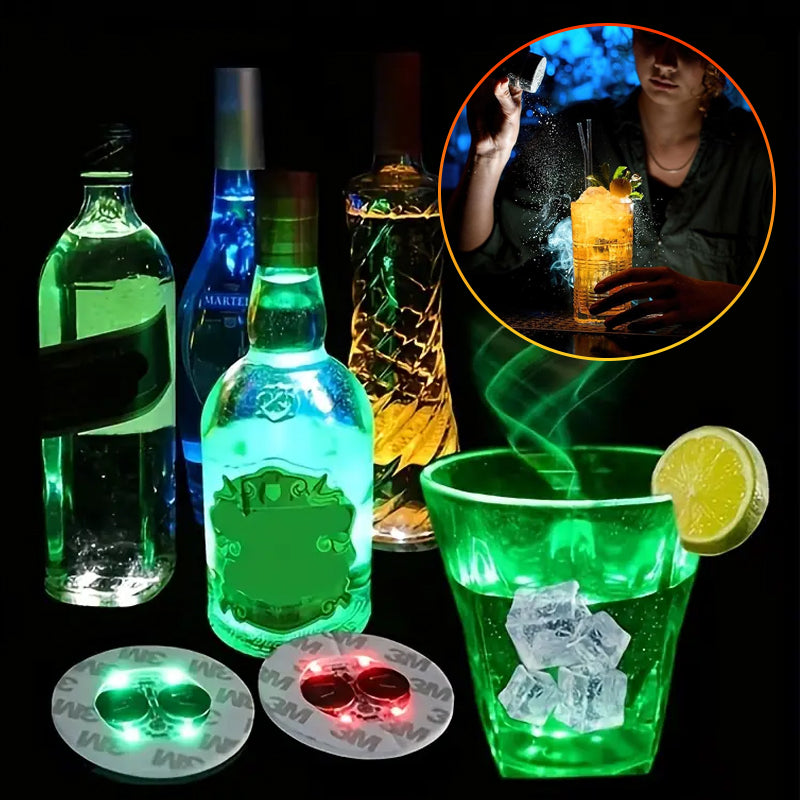 BowLift | LED glowing bottle stickers and coasters