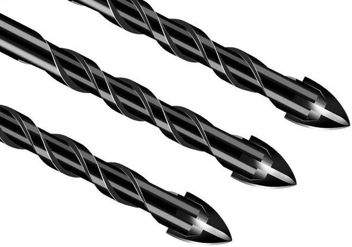 BowLift | Drill Bit Set | 7-Piece Hard Alloy | 4-Edge Cross Design | Tile, Glass & Wood Precision Drilling