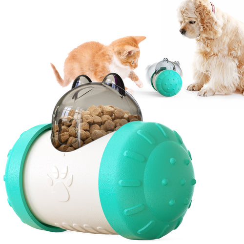 Wobble Feeder Ball – Interactive Food-Dispensing Toy for Dogs