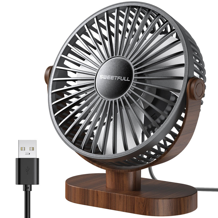 6.5 Inch USB Small Desk Fan for Home Office Car Outdoor Travel | Bowlift