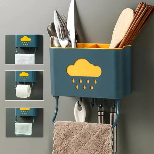Wall Mounted Cutlery Drainer Rack Bowlift
