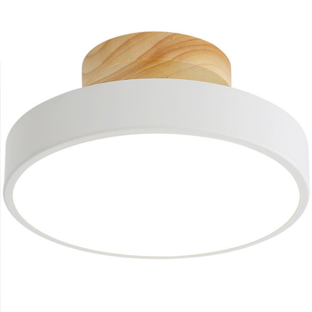 BowLift | LED Ceiling Light Wooden Flush Mount Fixture