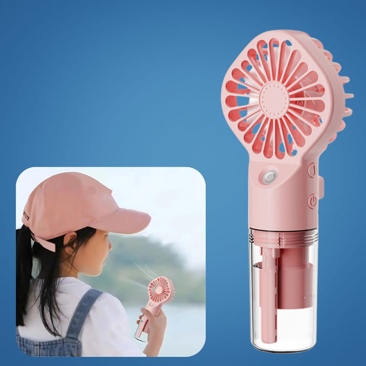 Portable Cooling Mist Spray – Transparent Tank – USB Rechargeable – Beat Heat & Stay Cool Outdoors Bowlift