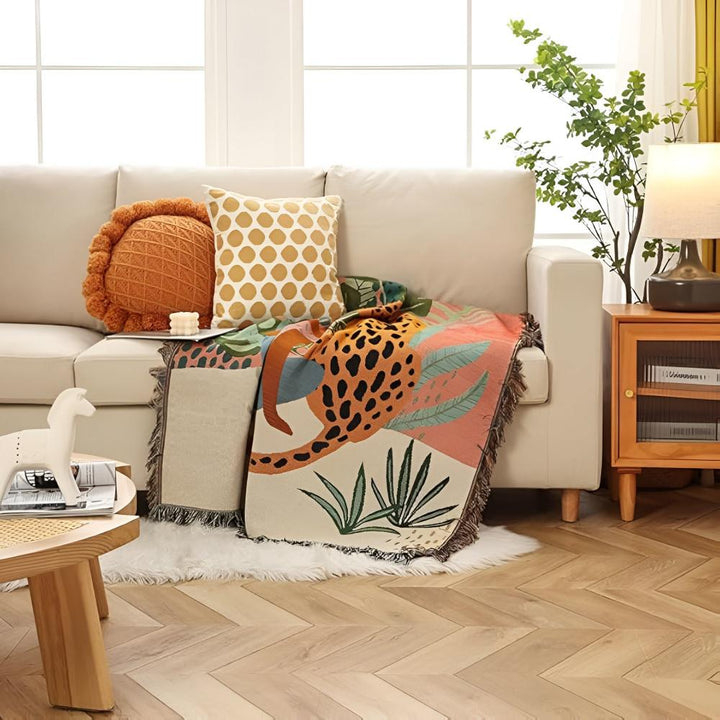 BowLift | Jungle Leopard Patterned Throw Blanket