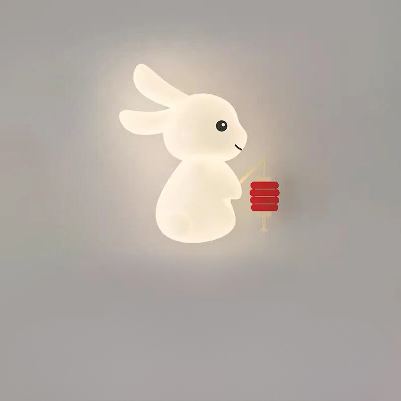 RabbitGlow Lamp - Playful LED Children's Wall Lamp Bowlift