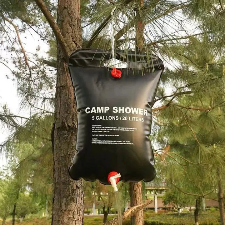 Portable Solar Heated Camping Shower Bag | Bowlift