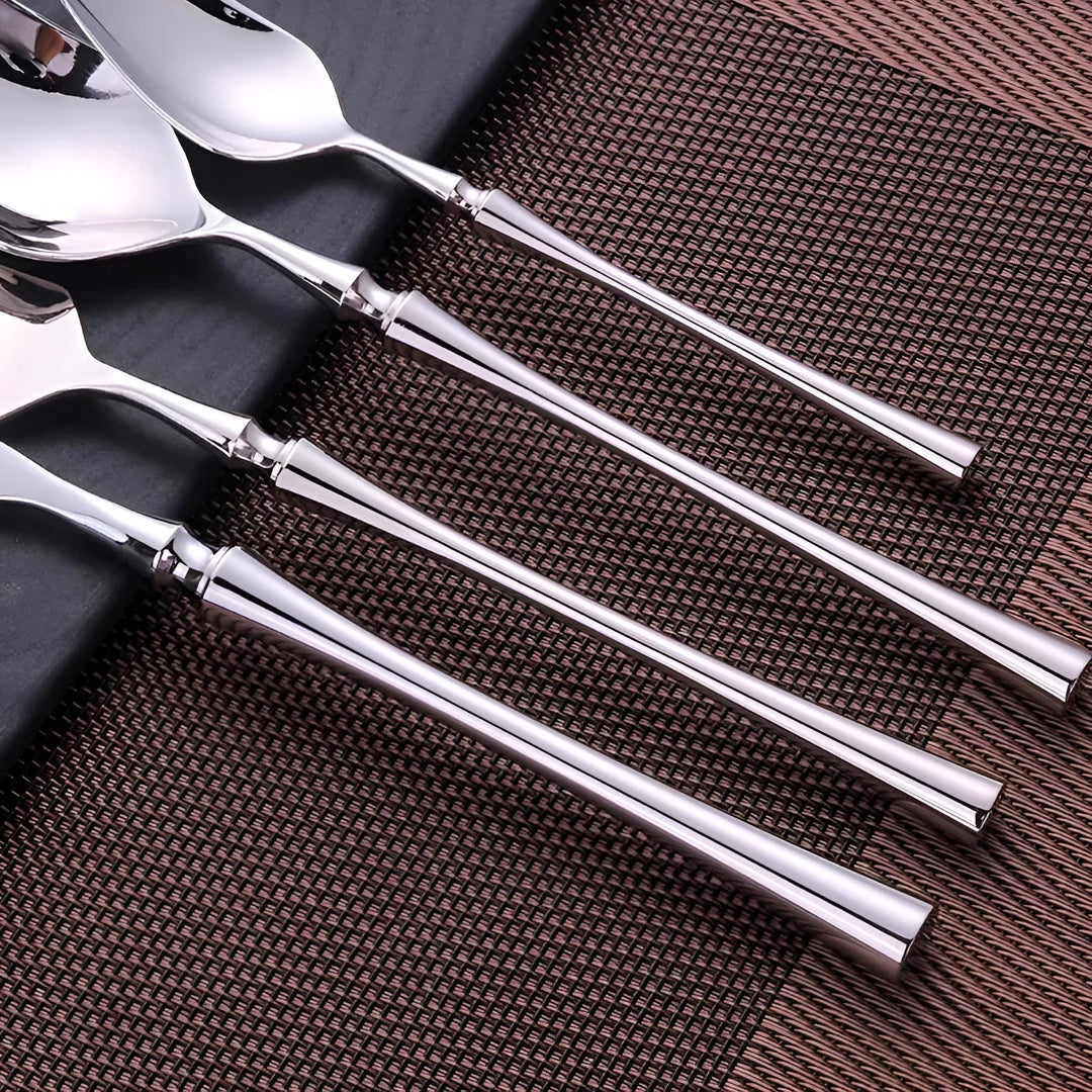 Cutlery set made of stainless steel – DuraBowlifte and Elegant | Perfect for everyday & guests | Bowlift
