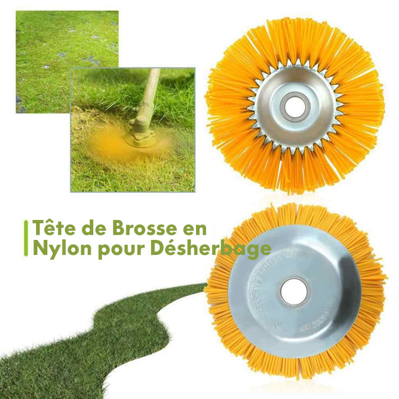 Nylon weed brush for lawn mower | Bowlift