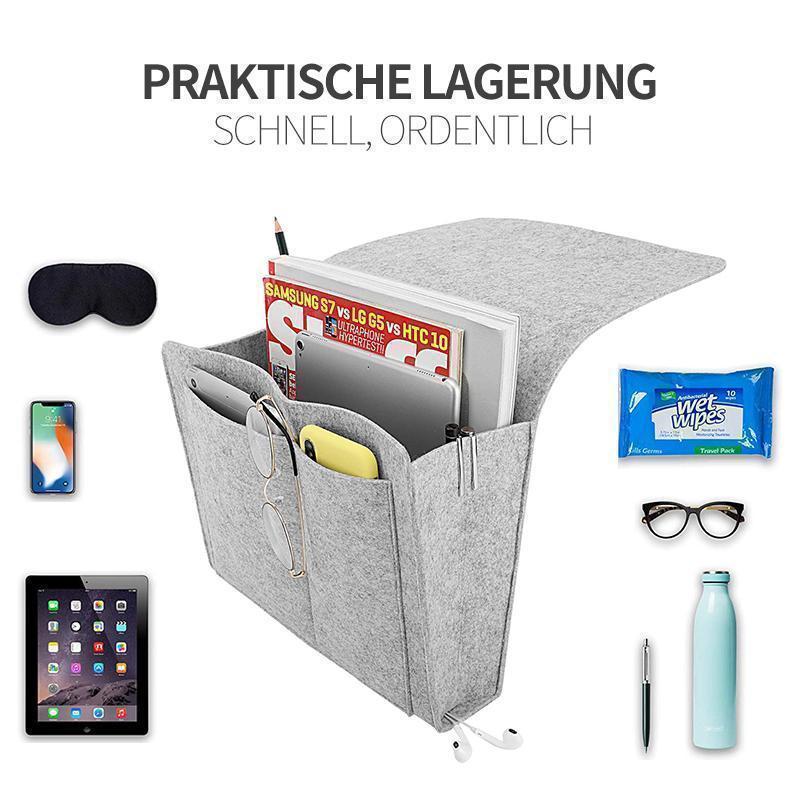 BowLift | Felt Bed Hanging Organizer Bag for Bed Sofa Desk