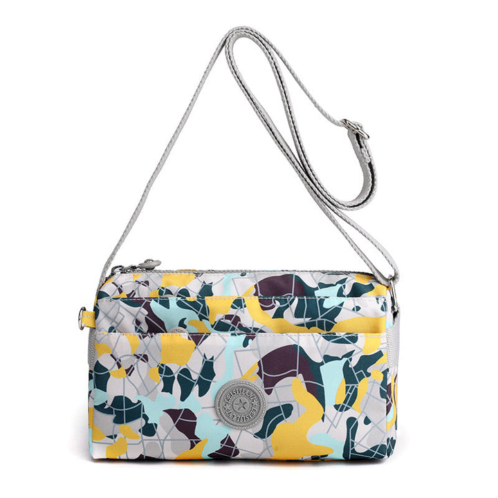 Women's Casual Multi-layer Fashionable Simple Shoulder Bag Made of Nylon | Bowlift