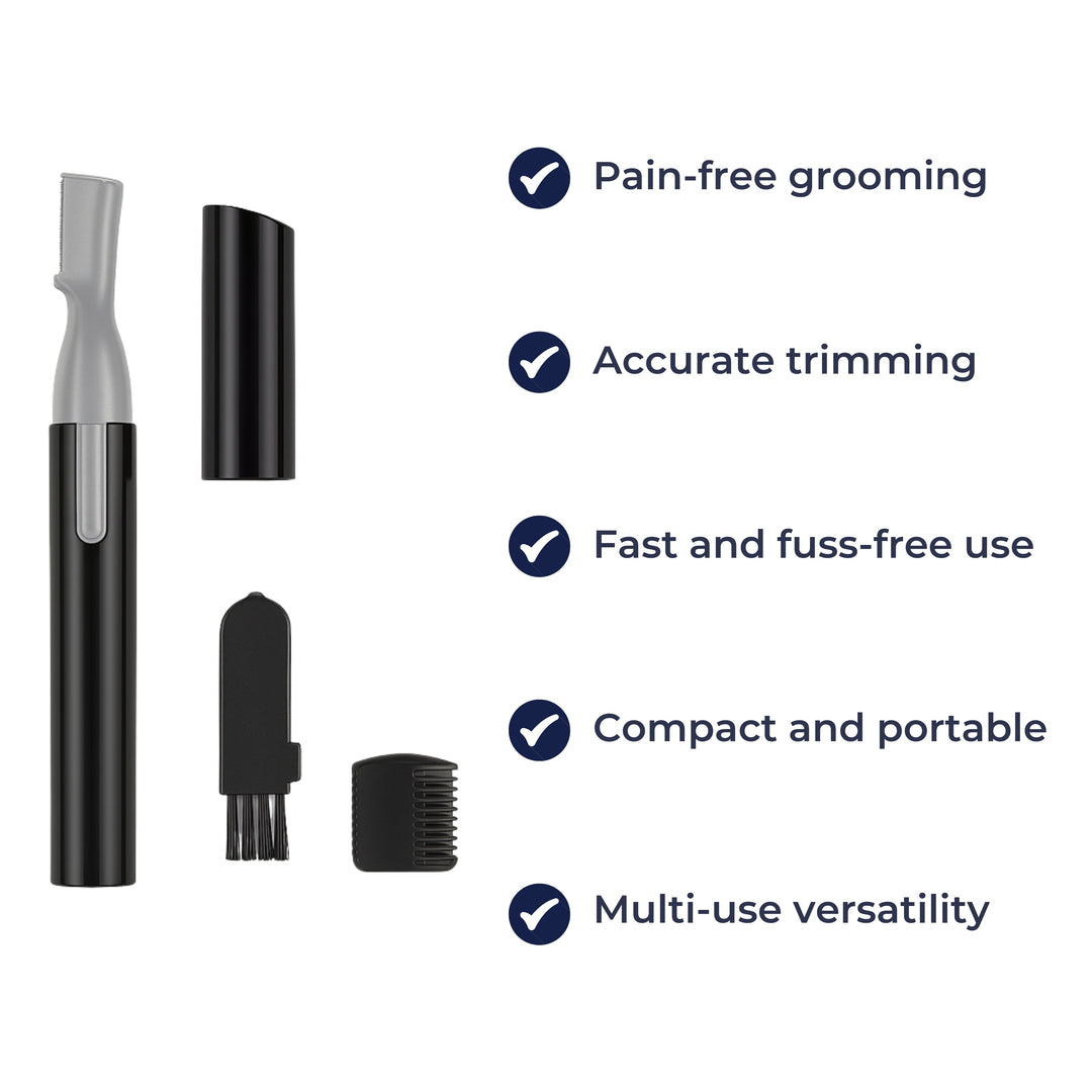 Painless Precision – Stainless Steel Mini Facial Shaver – For Sensitive Skin & On-the-Go Grooming Bowlift