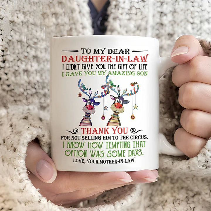 BowLift | I have given you my amazing son - Best gift for daughter-in-law mugs