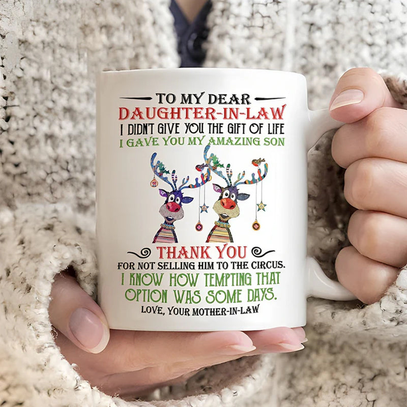 BowLift | I have given you my amazing son - Best gift for daughter-in-law mugs
