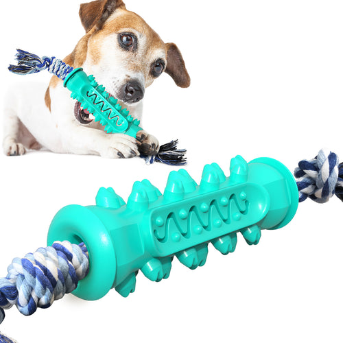 Serrated Chew Stick with Rope Toy for Dogs