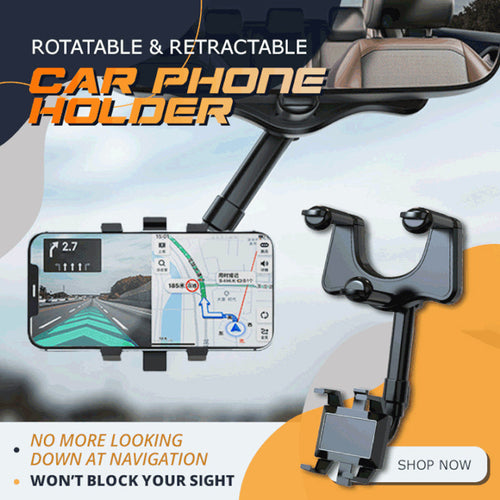 BowLift | Rotatable & Retractable Car Phone Holder