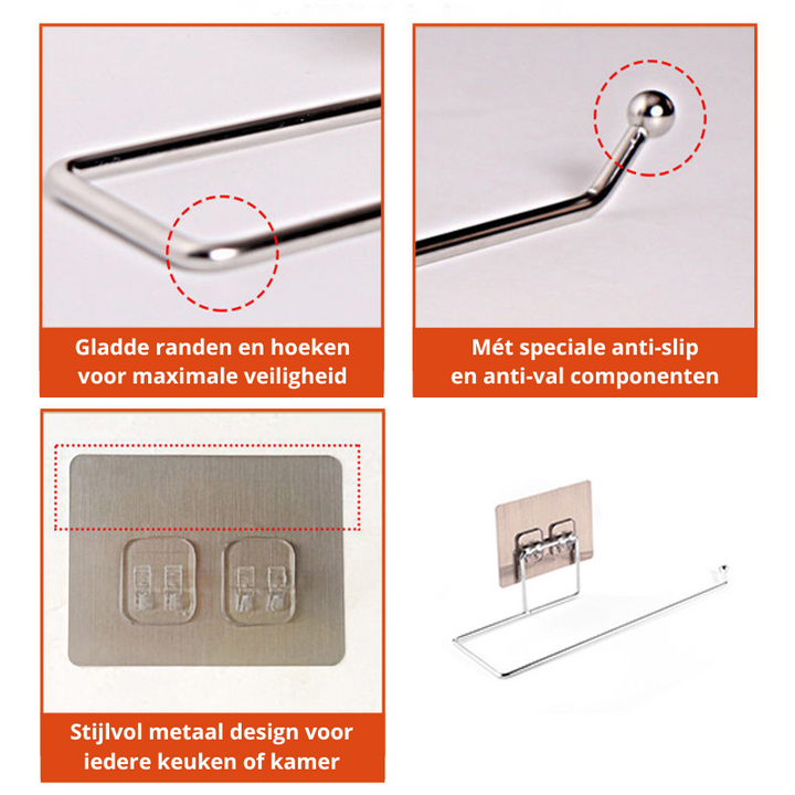 RollMate Holder – Practical Kitchen Roll Holders Set Bowlift