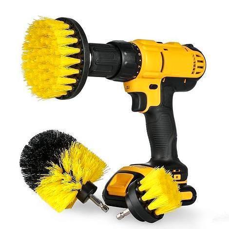 BowLift | 3Pcs Power Scrubber Brush Drill Attachable Set
