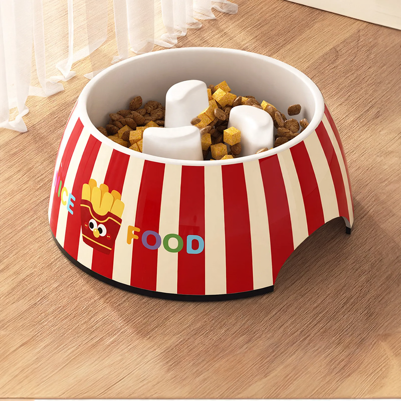 Slowly-Food Bowl made of Melamine for Dogs