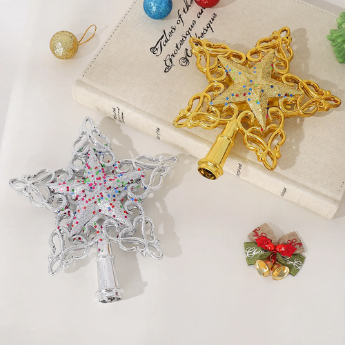 Decorative Christmas tree star made of plastic