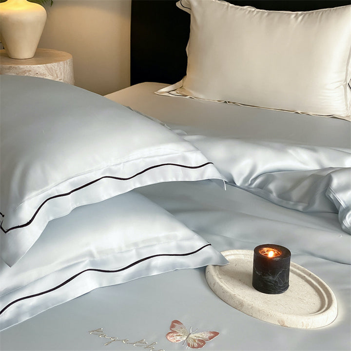 Solid color Tencel duvet cover, Class A, silky and soft