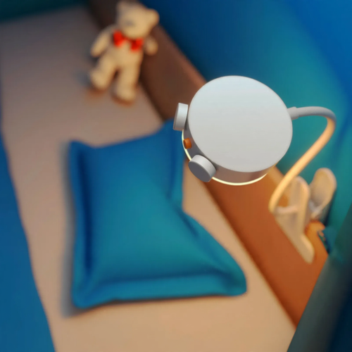 Intelligent wake-up light with desk lamp