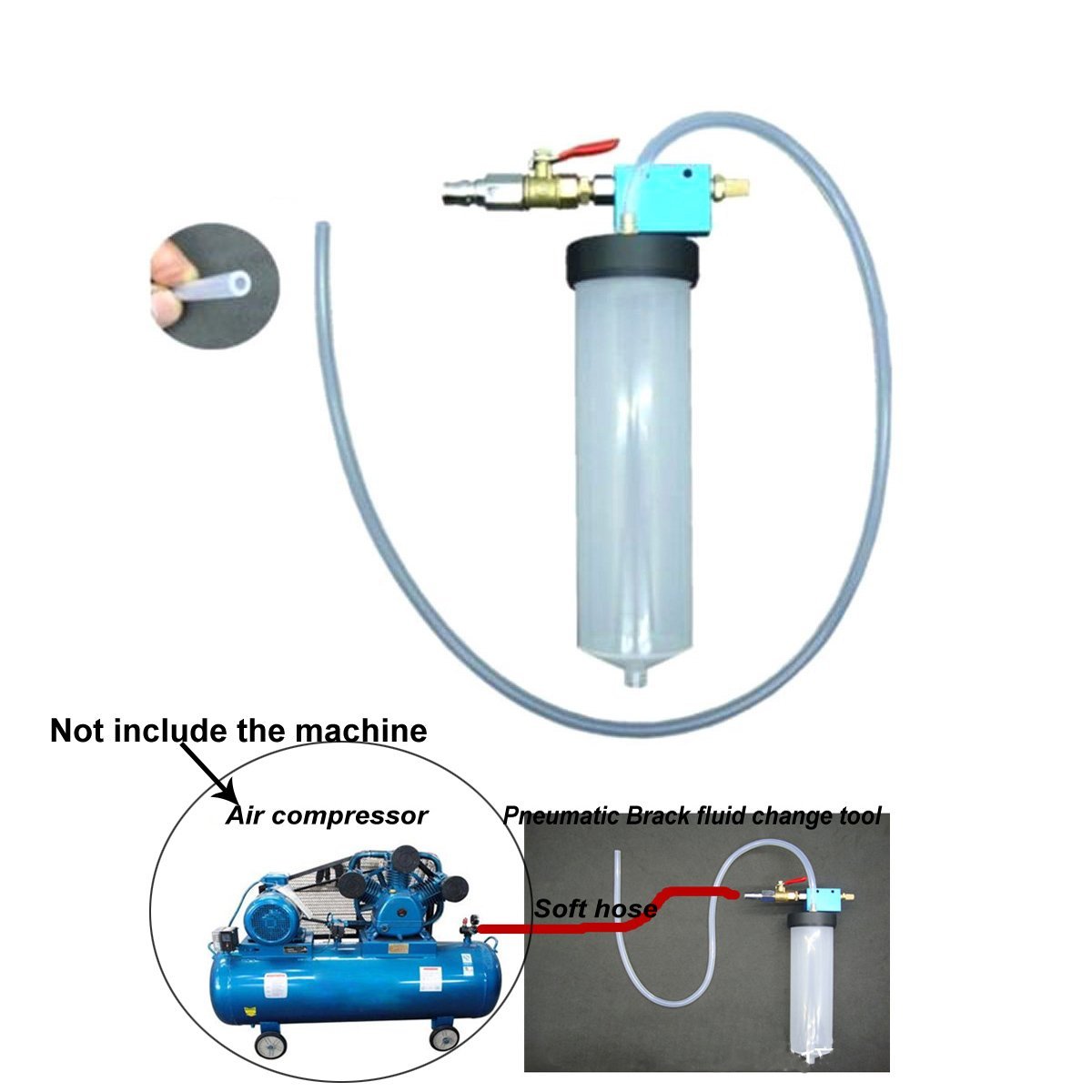 BowLift | Brake Fluid Change Kit | One-Person Operation | Clean & Durable Plastic Design