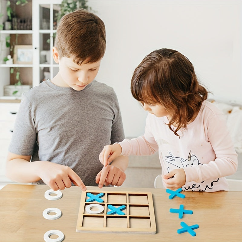 BowLift | Wooden Tic Tac Toe Kids Puzzle Game