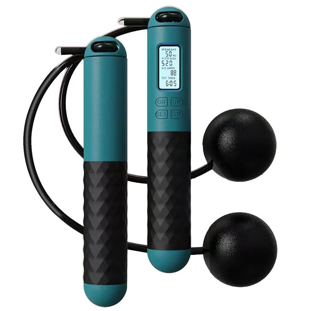 Wireless Jump Rope with Counter – Weighted Handles for Home Cardio Workouts | Bowlift