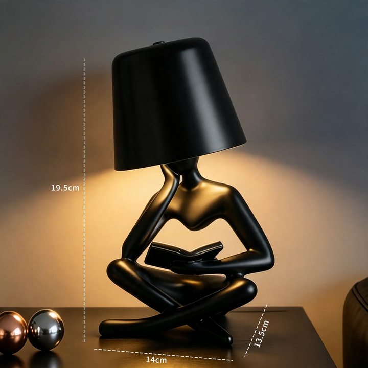 Abstract Reading Figure Table Lamp Luxury