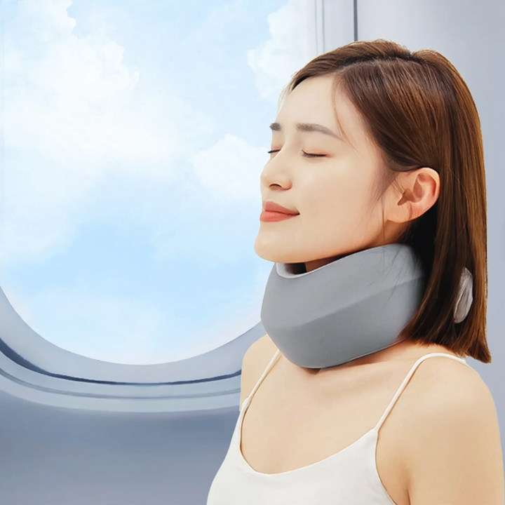 Neck support pillow U shape with memory foam