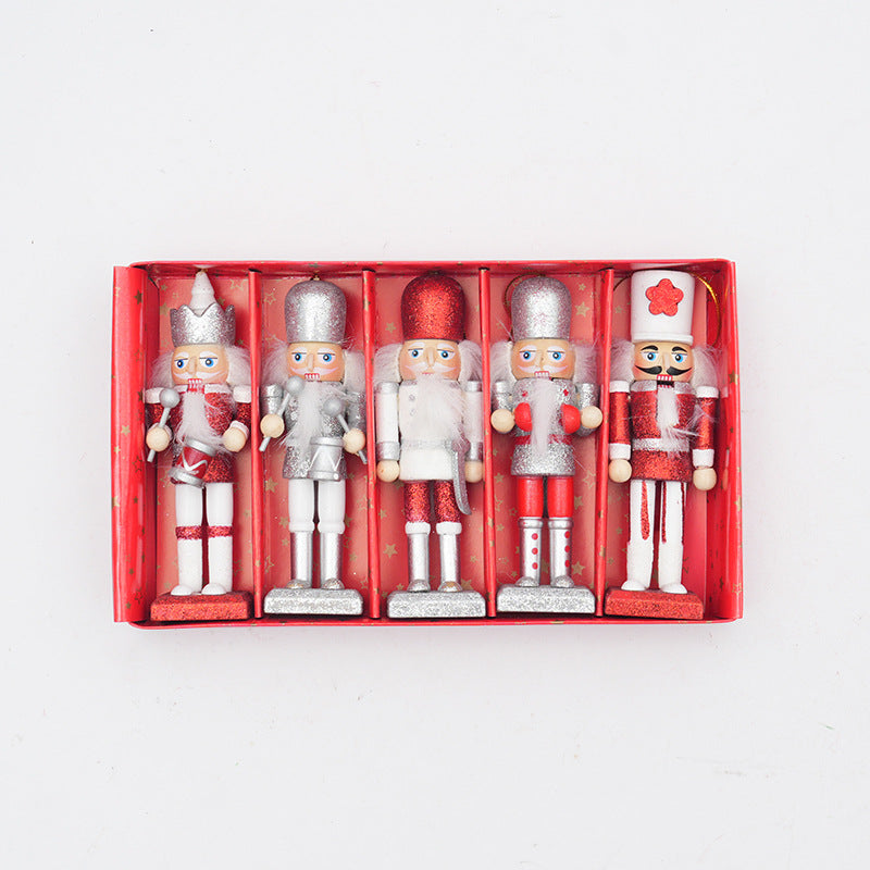 Nutcracker set, 12.5 cm, Christmas tree decoration