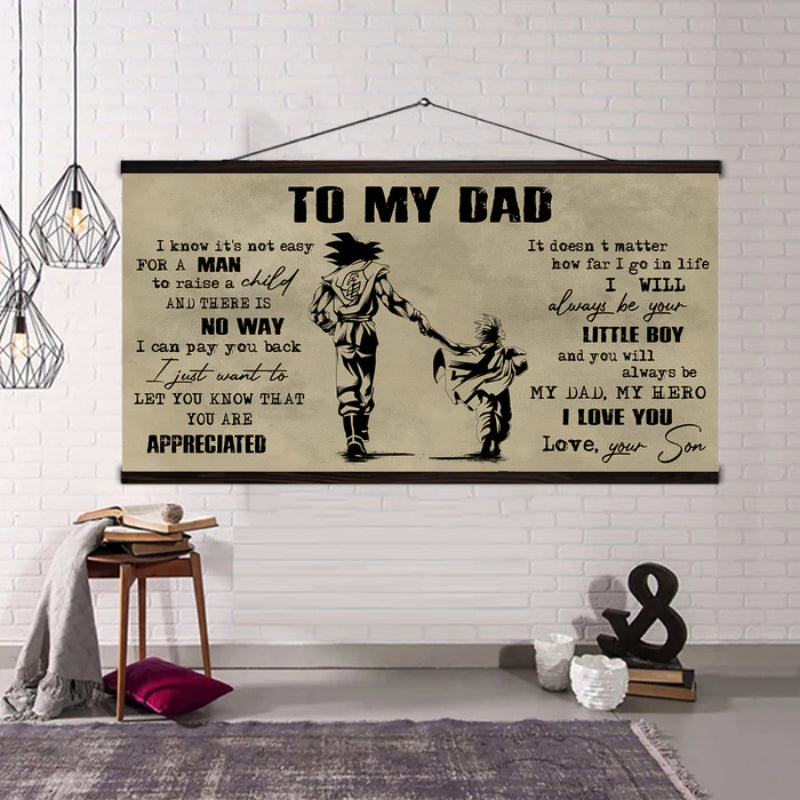 Personalized Father And Son Canvas Print | Bowlift
