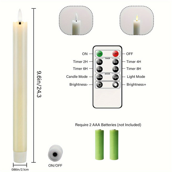 Eebuss Flameless Cone Candles – Realistic LED Effect Bowlift