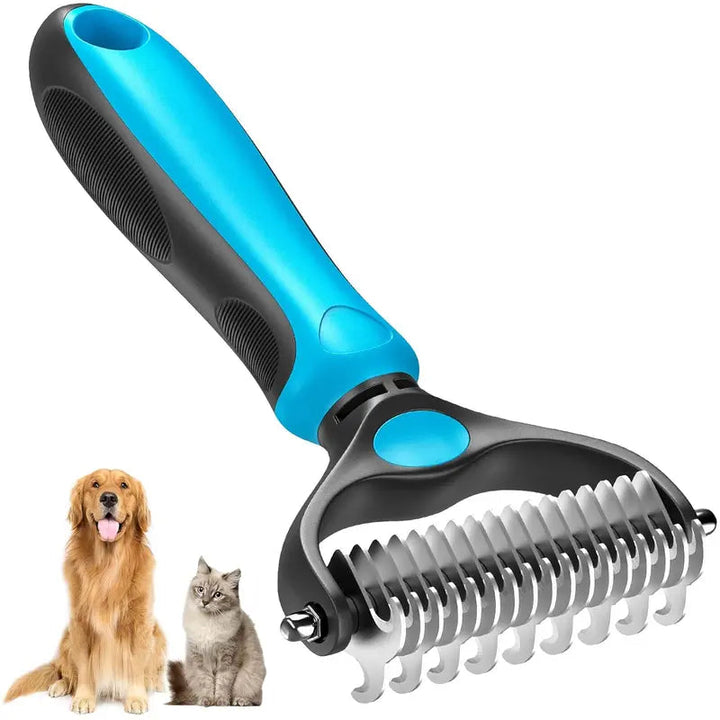 Double-sided pet grooming brush - End the hair chaos and enjoy quiet, cozy cuddle hours | Bowlift