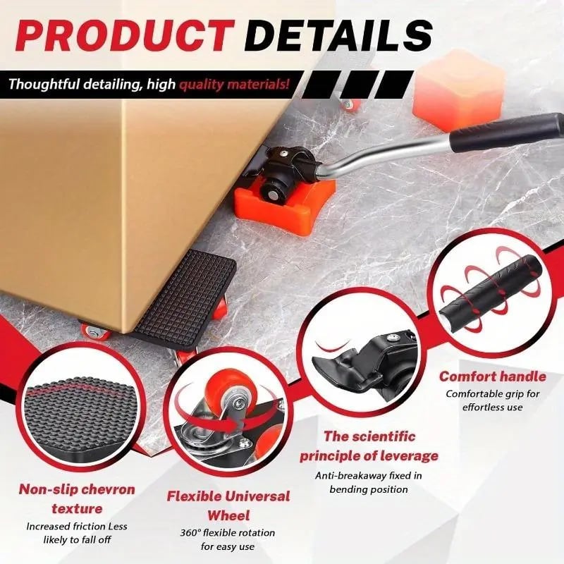 GlideMaster — Effortlessly master heavy loads and protect your back while moving furniture | Bowlift