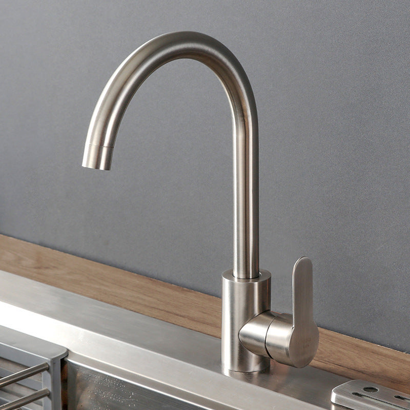 Stainless Steel Kitchen Faucet with Ceramic Valve