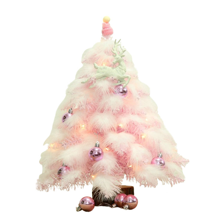 Mini Christmas tree with decoration, 45/60 cm, PVC