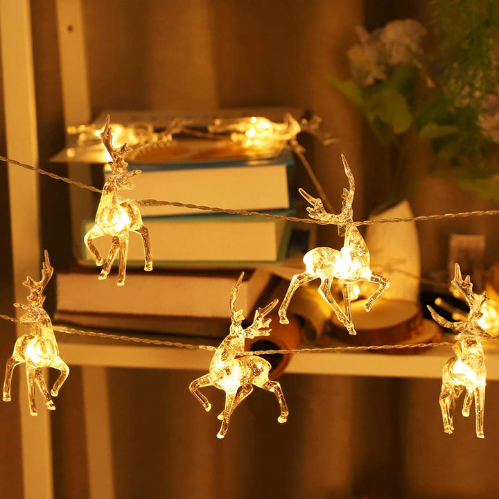 BowLift | ReindeerGlow - 1.5M LED Christmas reindeer string lights for festive cheer