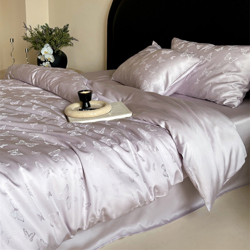 Lyocell bedding with embroidery, 100s, summer