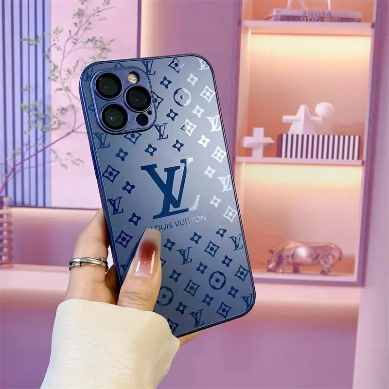 BowLift | Luxurious Louis Vuitton Frosted Matte Case for iPhone 13 / 14 / 15 Series