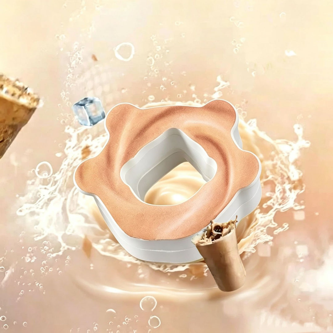 Tritan drinking bottle with aroma ring and carry handle